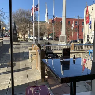 Outside seating area