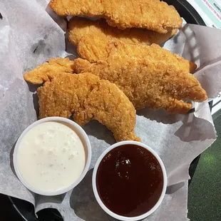 Quite tender chicken tenders.