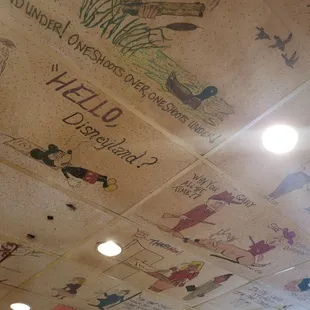 Raunchy ceiling art