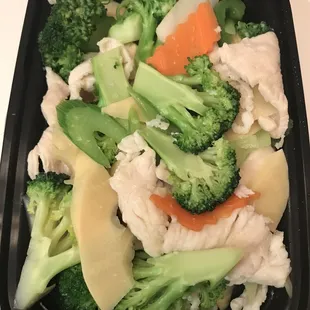 Steamed Chicken with Mixed Vegetables