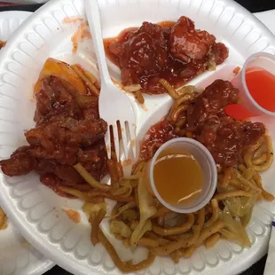 Nasty nasty food! Nothing tasted like Chinese. The food was obviously old. I have never had such tasteless crap.