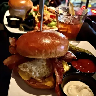 Burgers are huge and delicious