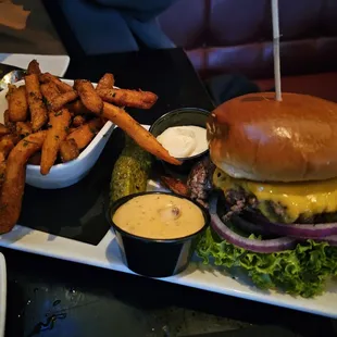 The Sidebar and sweet potato fries.