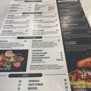 Food menu