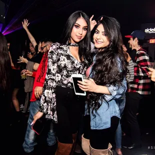 two women at a party