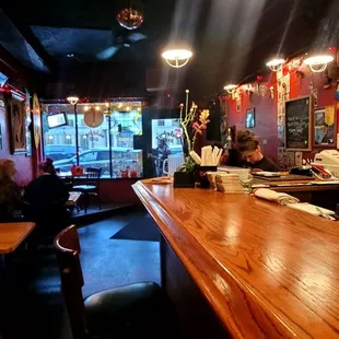 Inside and bar area