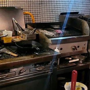 Kitchen old school grill has been around a long time.