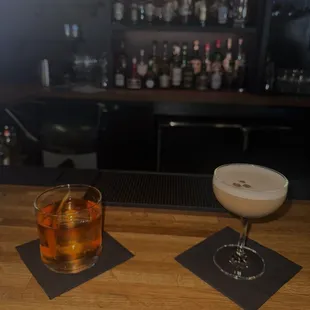 Mezcal Negroni &amp; espresso martini