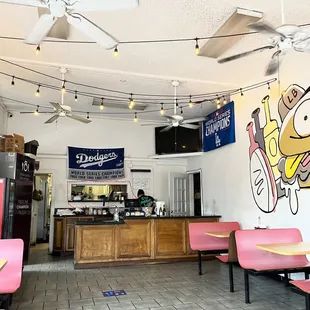 Inside (thinking owner is a Dodgers fan)