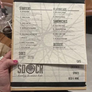 Food menu