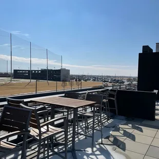 The patio rooftop is open during the winter months as well to get fresh air!