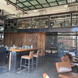 the bar area