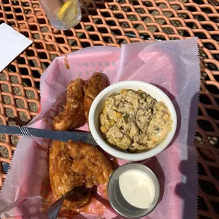 Tenders and street corn