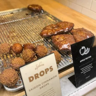 Drops &amp; Apple Fritters