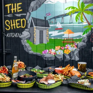 The Shed Kitchen serves great food just out front.