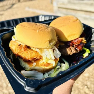 Fried perch slider