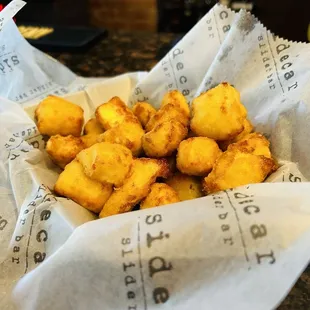Small cheese curds