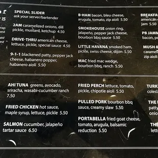 Look at all these sliders to choose from!