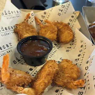 Happy Hour Coconut Shrimp with Chile sauce