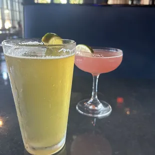 Beer and martini