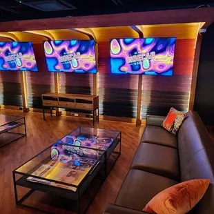 Upstairs private lounge