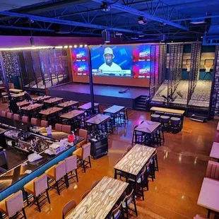 View overlooking the main bar area from upstairs lounge area