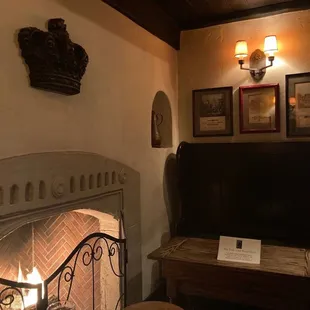 Our little nook we dined in. So cozy and fun.