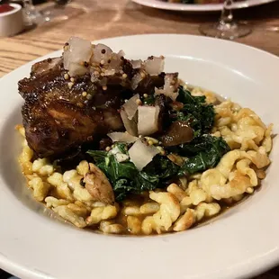 Pork shank with spätzle