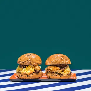 Breakfast sandwiches. They are named Slidekicks.