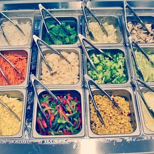 So many different toppings and veggies are available to suite any taste buds!