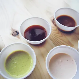 16 different SideKix Sauces to choose from! Yum Yum, Island Teriyaki, Spicy Bourbon, Polynesian Habanero....