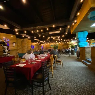 Inside is fun and spacious