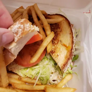 Tuna melt wasn't bad but hardly any tuna.