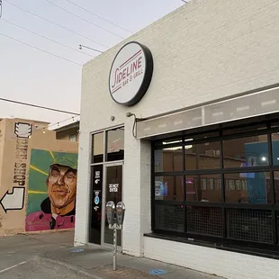 the outside of the building