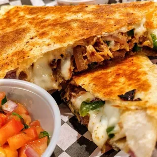 Chicken Poblano Quesadilla.