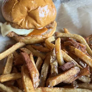Spicy fried chicken sandwich