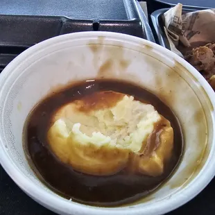 food service mashed potatoes were passable