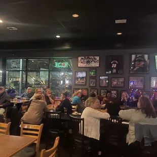 people sitting at tables