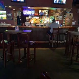 a man sitting at the bar