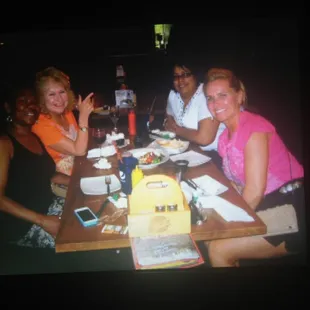 The waitress was nice and took our picture! No food was worth a picture!!!