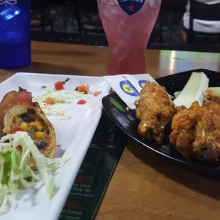 New spot. Wings and Santa ferolls are great!!