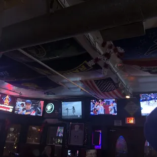 tvs on the wall