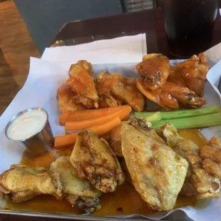 Wings 1/2 Brazelton- 1/2 Buffalo