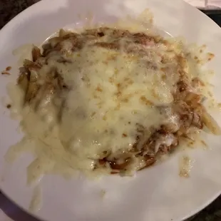 Housemade mac &amp; cheese with BBQ pork.