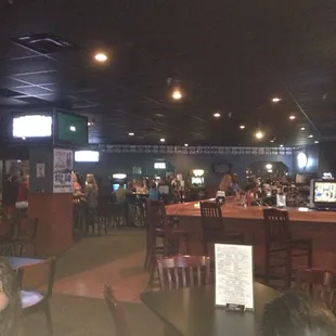 Place is nice and a lot of TV's for games. Great prices.