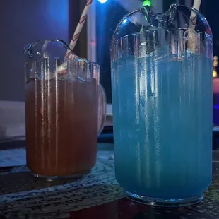 Sex on the beach , blue raspberry pitcher