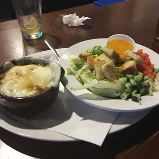 Soup and salad $6.99
