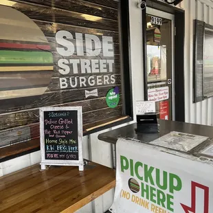 Outside of business