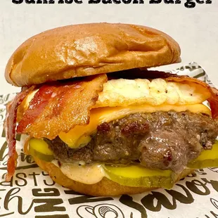 Sunrise Bacon Burger