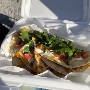 the inside of a styrofoam container